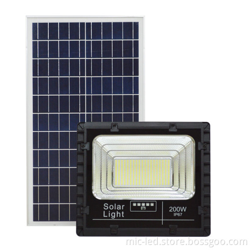 Factory IP65 Waterproof Outdoor 6500K 100W Solar Flood Light